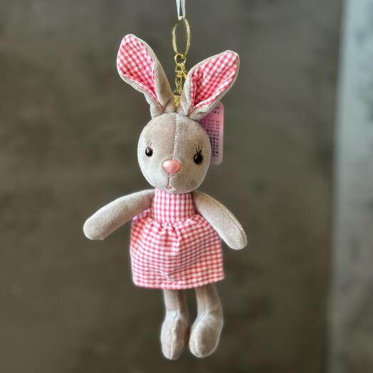 Брелок-игрушка «моя Зайка» (серый)