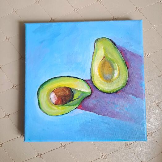 Картина "Авокадо" мини-формат