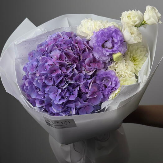 Bouquet - White - purple