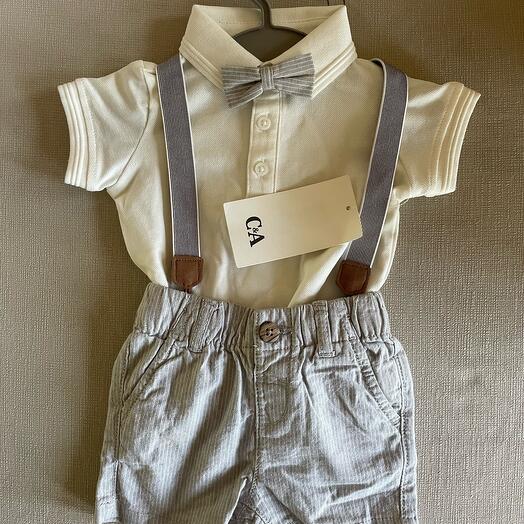 Костюм с подтяжками