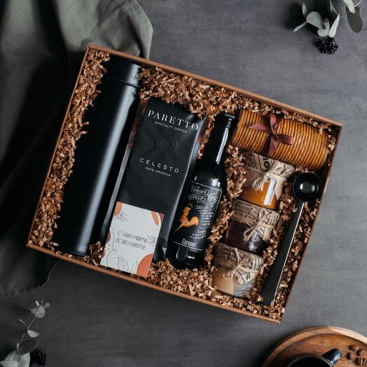 Подарочный набор «Кофейное удовольствие» на день рождения другу, мужу, брату, коллеге, подарок на годовщину