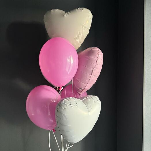 Фонтан из шаров с гелием "Принцессе"/шары с гелием Магнитогорск/Доставка Магнитогорск