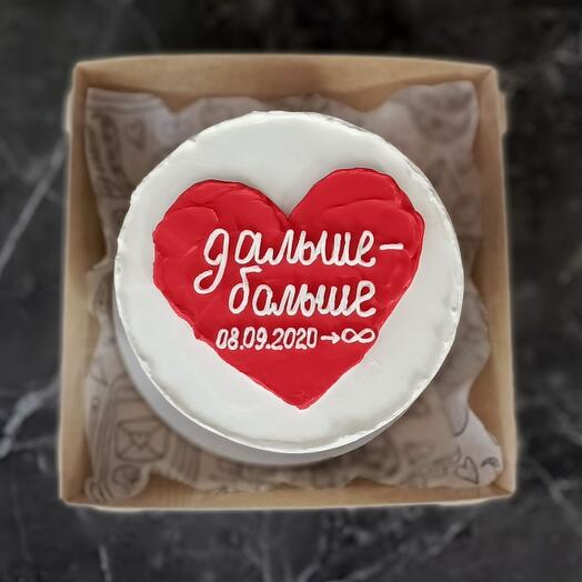 Бенто торт на годовщину свадьбы, знакомства, отношений, мужу, жене, парню, девушке