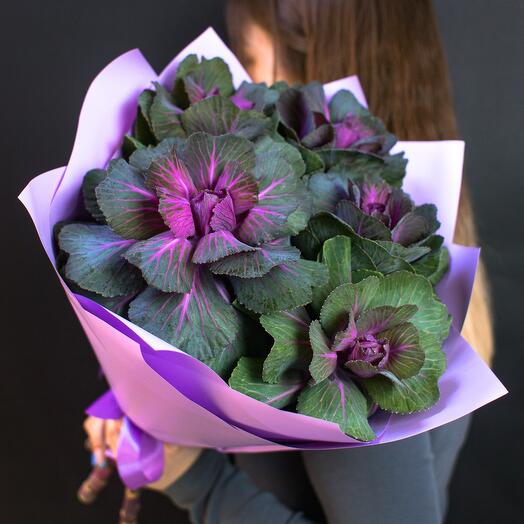 Букет из Брассики 5шт 💜