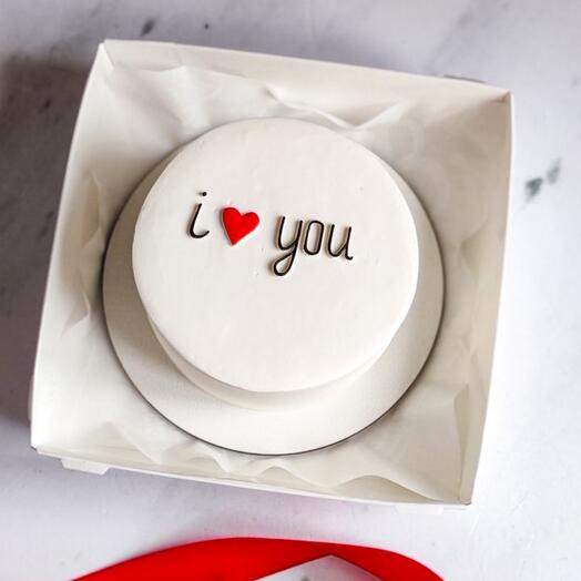 Bento cake "I ️️love you" as a gift to a girl, boyfriend, girlfriend, friend, sister, mom
