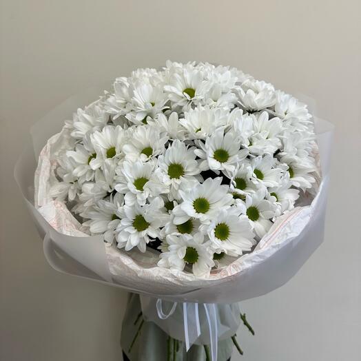 Бкет из белых хризантем 💐