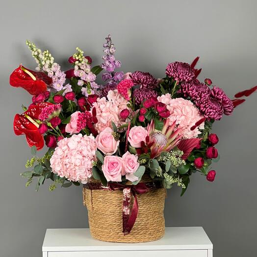 Цветы Букет Art Flowers Космос в Подарок