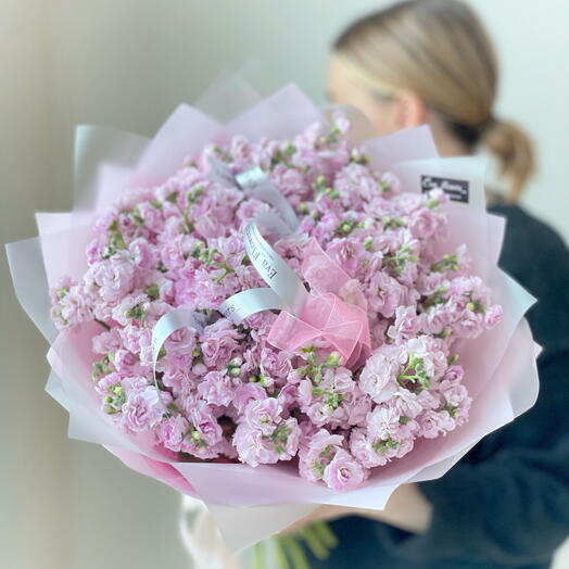 Букет розовых маттиол🌸 очень ароматный