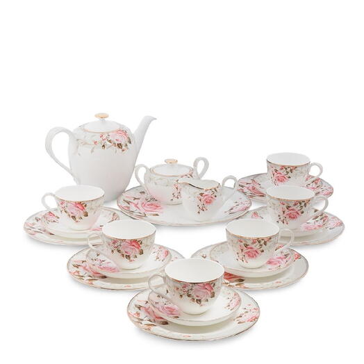 Чайный сервиз 22 предмета на 6 персон (Monte Rosa Pavone/ Монте Роза Павон)