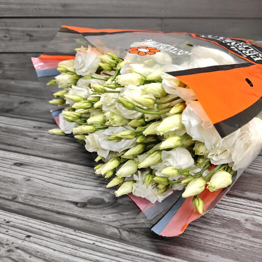 Пачка (10 шт.) Эустома Росита Вайт 60 см Арт. Fc9476c