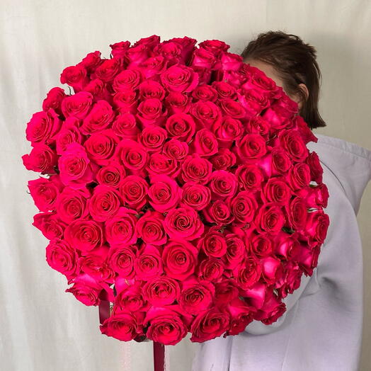 101 голландская Роза Готча малиновая 💕 Супер Акция