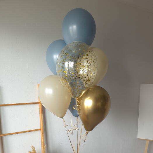 Фонтан шаров для мальчика Небесный