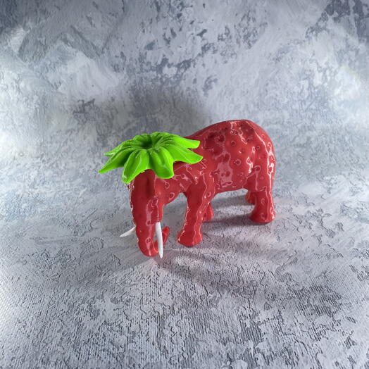 Strawberry Elephant Клубничный слон 3D 3Д