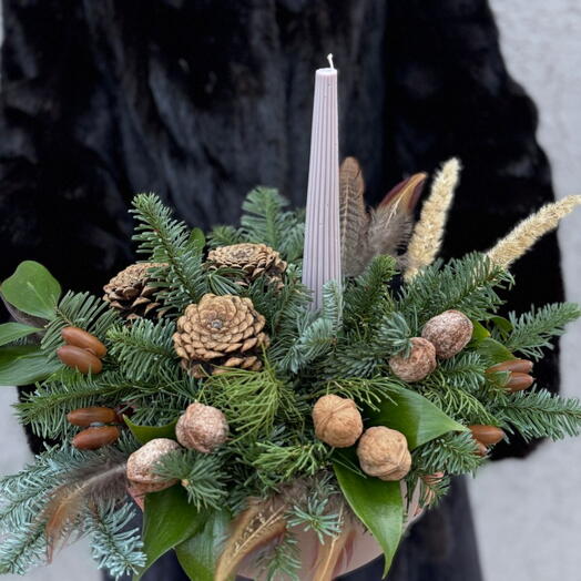 Композиция со свечей Природная красота