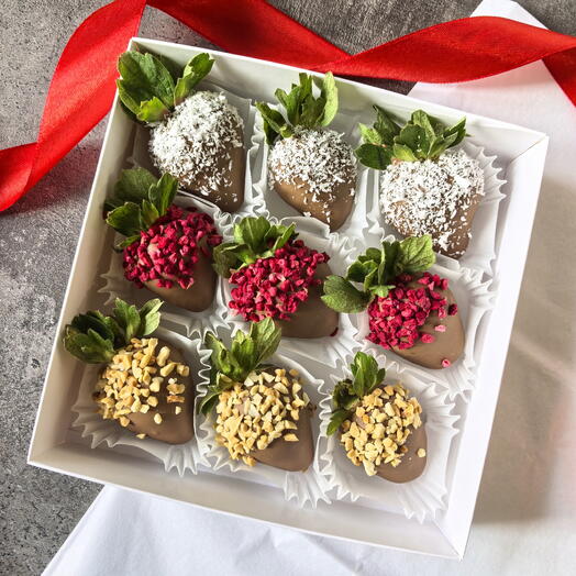 Клубника в шоколаде набор из 9-12шт, подарок 🎁