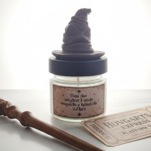 Свеча "Распределяющая Шляпа" Сливочное пиво 100мл