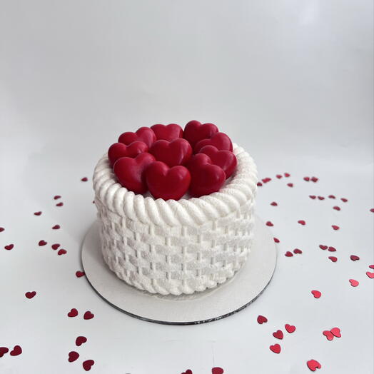 Корзинка с сердцами для него,для нее