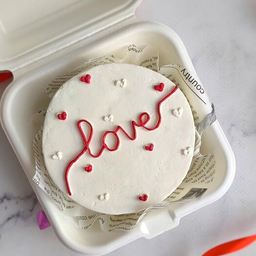 Бенто-торт Love для второй половинки, мужу, жене, девушке на 14 февраля