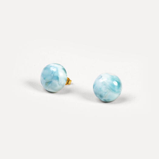Серьги Юкка Ларимар 14K (EAR1152)