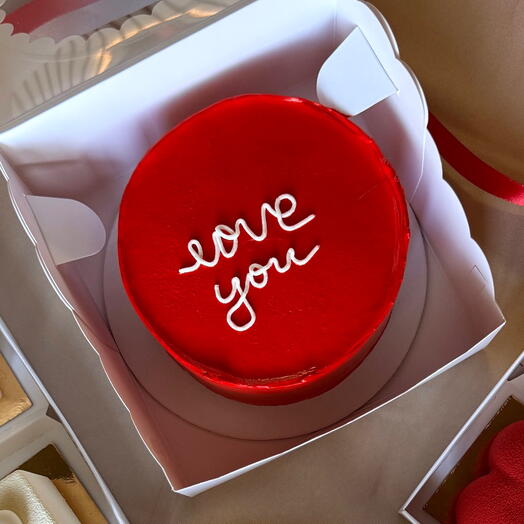 Бенто торт без сахара love you