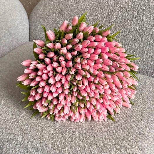 Buquê de tulipas rosa