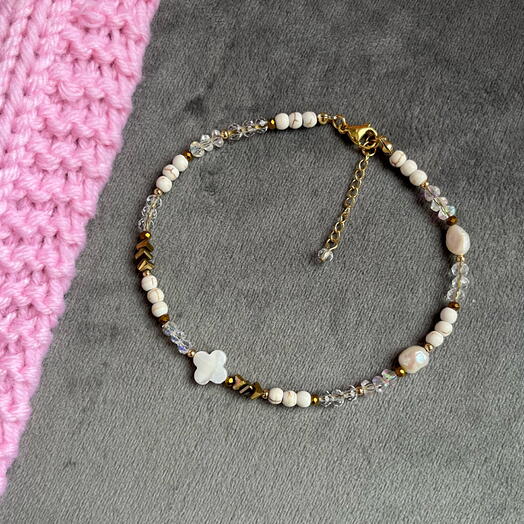 Браслет на ногу ANKLET с бусинами