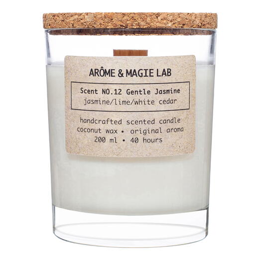 Свеча NO.12 Gentle Jasmine (Нежный Жасмин) AROME MAGIE LAB ароматическая 200 мл кокосовый воск