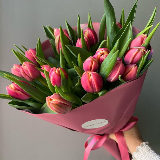 Тюльпаны пионовидные «Колумбус»🌷 19 шт