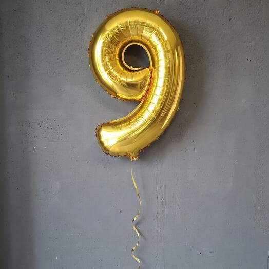 Фольгированный воздушный шар "9"