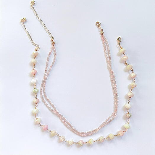 Сет колье Blush sand