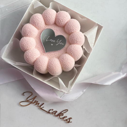 WOW! Муссовый торт с акриловым топпером «I love you»