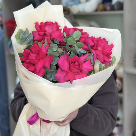 ‼️АКЦИЯ‼️Авторский букет Малиновая роскошь🌸