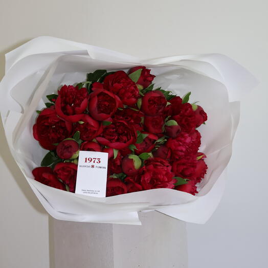 RED PEONIES