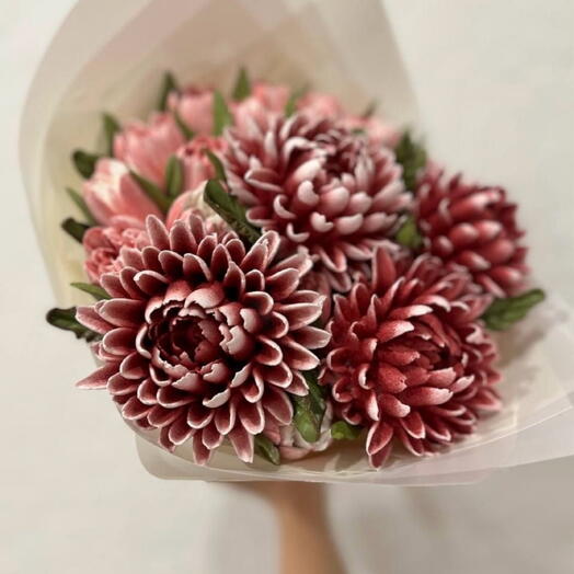 Съедобный букет из зефира🌷