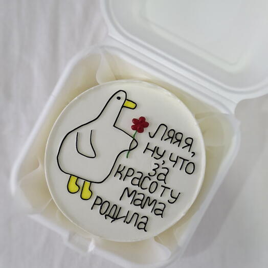 Бенто торт с гусем