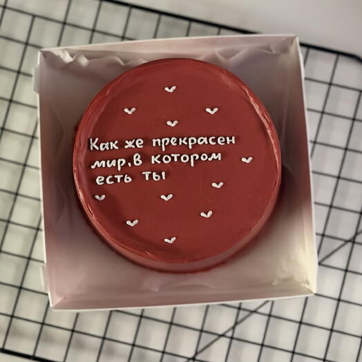 Бенто торт в подарок на день рождения мужу/жене/подруге/другу/парню/девушке/маме/папе