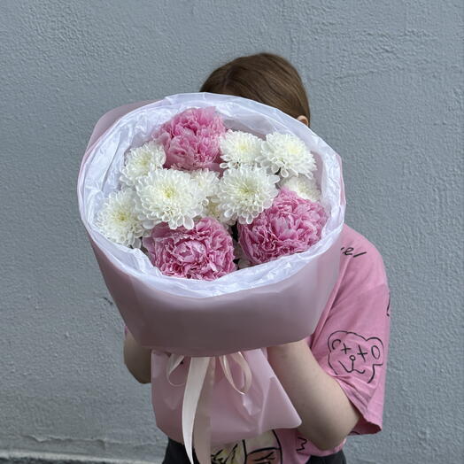 ТОП🌸| пионы с хризантемой