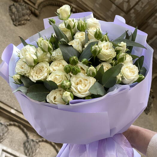 You are my angel, букет из кустовых роз