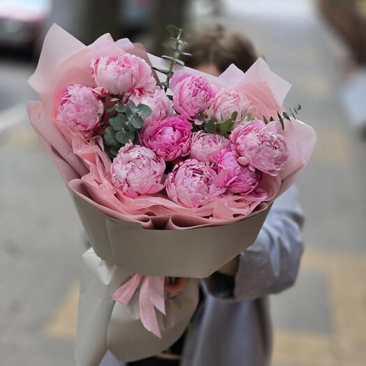Букет из 11 пышных пионов♥️