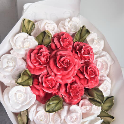 Bouquet of marshmallow roses