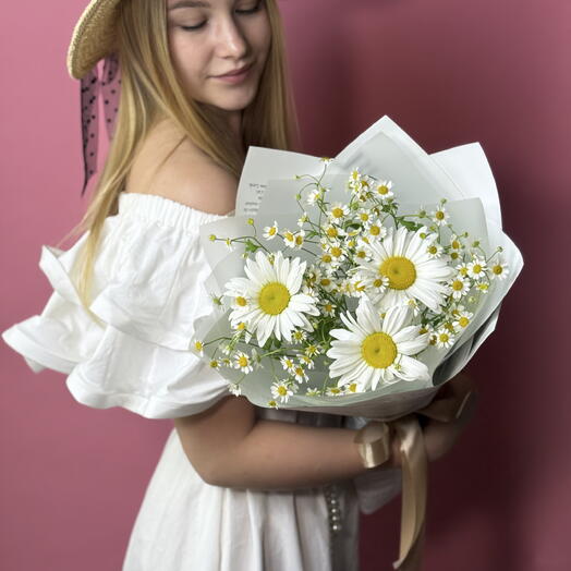 Букет из 3 ромашек