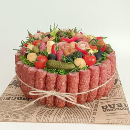 Мясной торт "Таёжный пир"