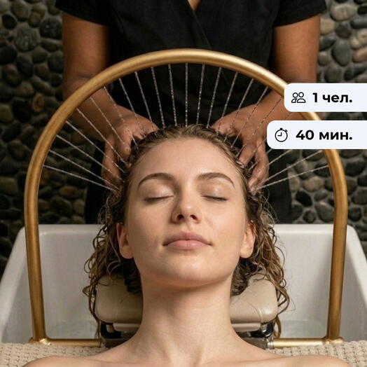 Минуты блаженства. Аквамассаж головы и массаж лица
