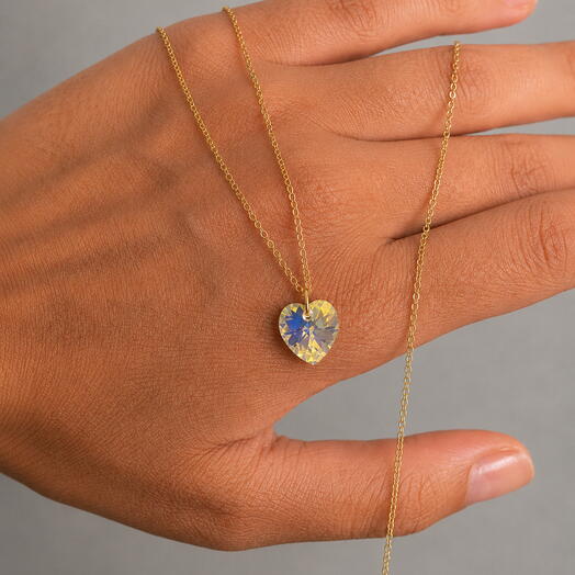 Колье с кристаллом Swarovski Heart
