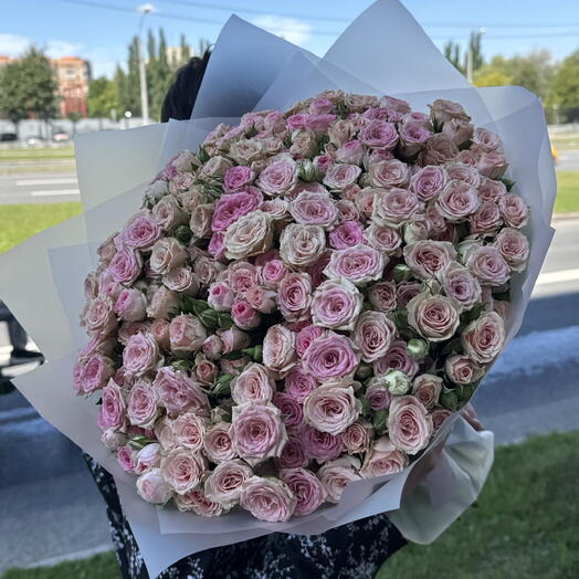 Кустовые розы микс