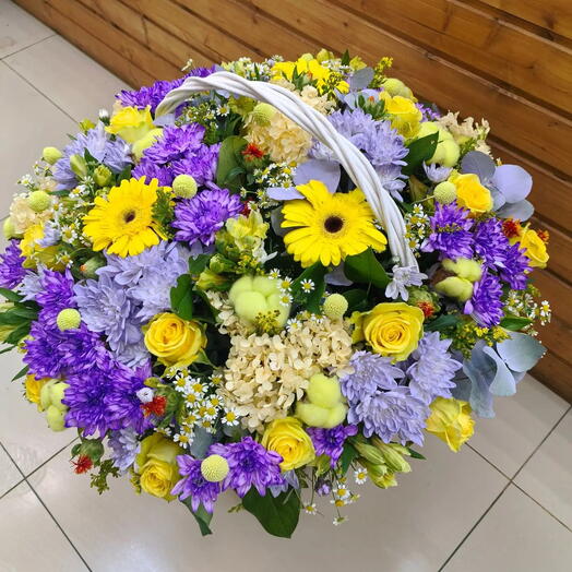 🌼🌼🌼Корзина из летней коллекции из розы,хризантемы ,гортензии. зелени