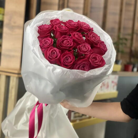 Букет из малиновых роз💔