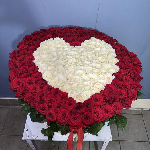🌹221 РОЗА В КОРЗИНЕ «Сердце» — КОГДА ЛЮБОВЬ НЕ ПОМЕЩАЕТСЯ В СЛОВА🌹