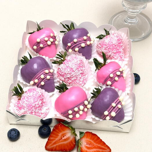 Клубника в шоколаде "Вкус нежности" 9-12шт. Бельгийский шоколад Callebaut. Подарочный набор
