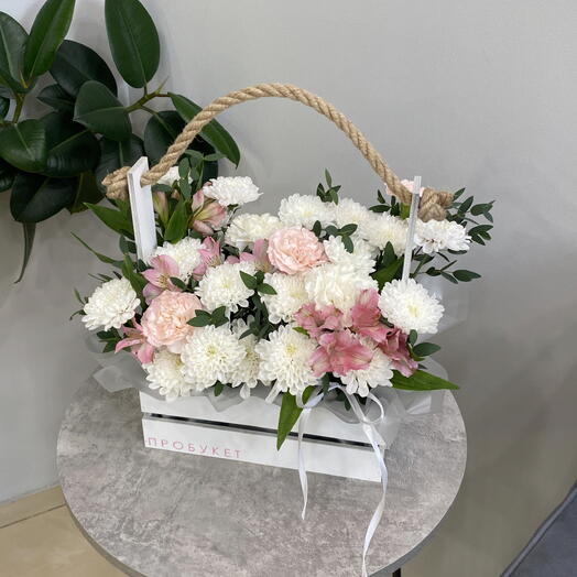 🎀Нежная композиция в ящике